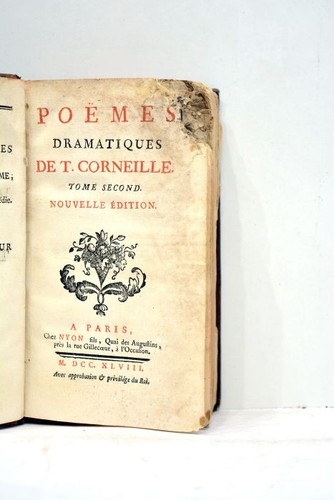 Livre ancien corneille - livre, poemes
