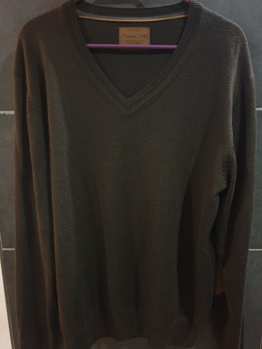 Pull devred marron - v, avec