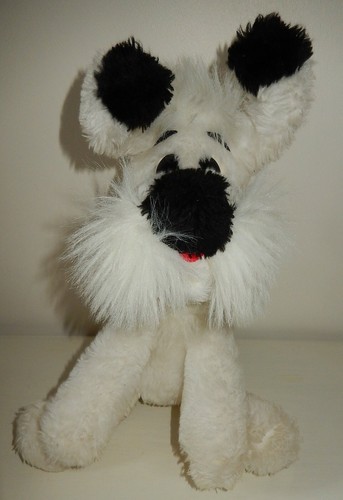 Ancienne peluche chien idefix - peluche,