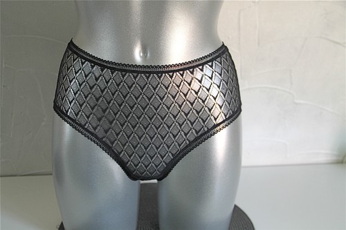 Panty culotte dentelle soie - dentelle,