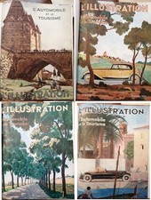 L'illustration Tourisme et AUTOMOBILE 4 années reliées 1930 1931 1932 1933