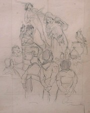 Roméo DUMOULIN dessin tableau