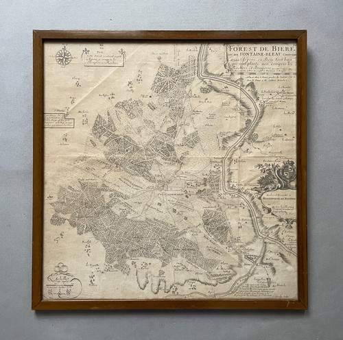 Ancienne carte forêt - ancienne, la