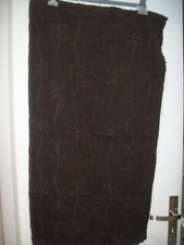 tissus velours relief marron fleuris 96x50X100cm couture coussin ameublement