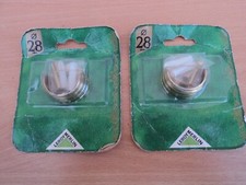 2 supports mural pour tringle à rideau, 28 mm laiton verni