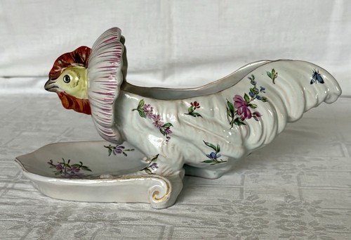 Superbe poule faience de - ,