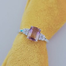 Bague en amétrine faite main