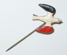 PETIT INSIGNE EPINGLETTE EPOQUE LIBERATION 1944 - HIRONDELLE TRICOLORE