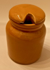 Petit pot à condiment ou moutarde en céramique de Desvres