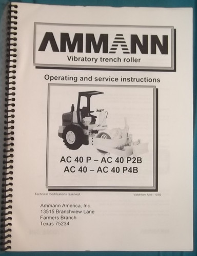 Ammann ac40 ac40p2b ac40p4b - ammann,