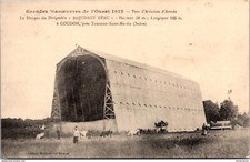S15548 cpa Grandes Manoeuvres de L'Ouest 1912 - le Hangar du Dirigeable Adjudant