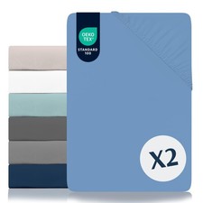 Lot de 2 Draps Housses 135x190