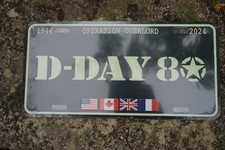 9009 PLAQUE METAL  D DAY  80