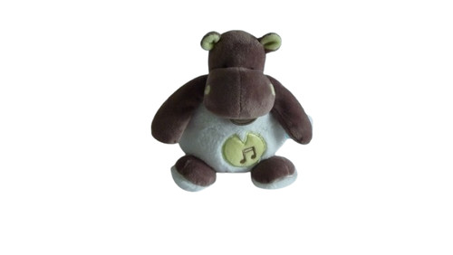 Doudou musical hippopotame