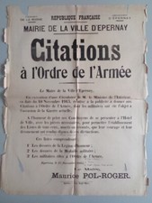 AFFICHE ANCIENNE GUERRE 14-18