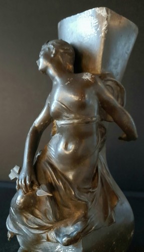 Sculpture étain signé - étain,