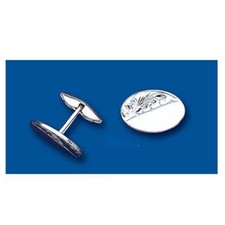 Boutons de manchette ovales en
