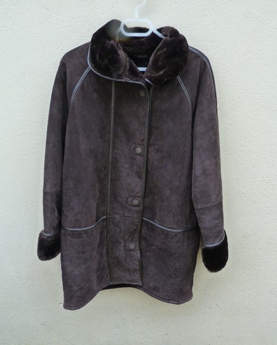 Manteau croûte de cuir - croûte,