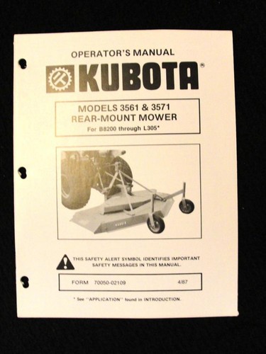 Manuel tondeuse kubota - de,