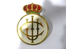 Plaque de calandre émaillée 75mm Ecusson club de football Real Unión Club F23