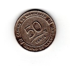 JETON TOKEN CASINO de MANDELIEU 50 CENTS  ...à identifier !