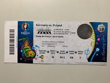 TICKET MATCH UEFA EURO 2016 GERMANY - POLAND 16 JUIN - STADE DE FRANCE