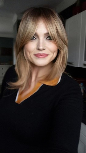 Perruque carré blonde - ,