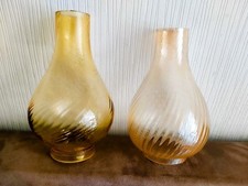 2 Verres de lampe à pétrole
