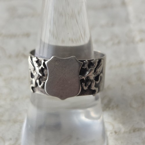 Bague chevalière ancienne - bague,