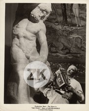 THE TITAN Story of MICHELANGELO Camera PARVO DEBRIE Flaherty STATUE Photo 1949