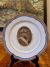 Rare Assiette En Porcelaine XIX eme Marechal Mac Mahon Président  République 