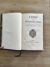 Code de procédure civile - Bulletin des Lois N°110 - Paris 1825