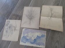 4 DESSINS ORIGINAUX 1900