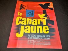 LE CANARI JAUNE ! affiche cinema espionnage 1963 