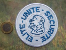 écusson chien gardiennage collection élite unité sécurité