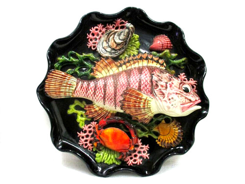 Plat céramique décor - plat,