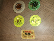 Lot jetons de casino divers