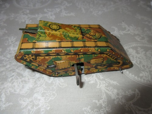 Jouet ancien tôle tank - ancien, en