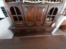 table bois + buffet marron