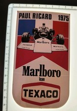 Stickers Autocollant Vintage Marlboro Team Texaco Paul Ricard 1975