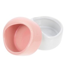  2 Pcs Gamelle Hamster Bol De Nourriture En Céramique Du Fournitures