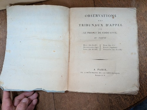 Livre ancien observation - livre, ancien-observation