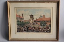 Aquarelle originale La marché