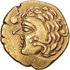 Aulerques Cenomans, Statère, 2ème siècle av. JC, Or, TTB+, Delestrée:2153