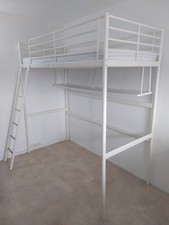 Lit Superposé Mezzanine Avec Plate Forme De Rangement.. 