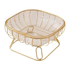 Corbeille à fruits en fil métallique, étagère à légumes, plateau