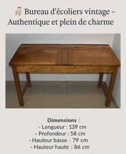 Bureau d’écoliers vintage