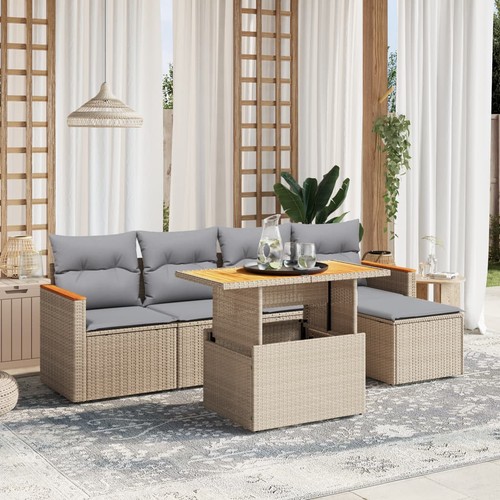Salon jardin avec - salon, coussins