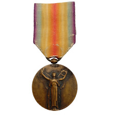D21/11/25 (REF30767) Médaille militaire interalliée guerre 14/18 french medal