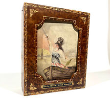 Rare Coffret Ancien Décor Peint Statue Liberté A LA MARQUISE DE SEVIGNE PUB